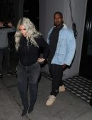 Kim Kardashian Booty in Jeans, Leaving Craig's Restaurant in Beverly Hills