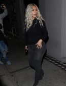 Kim Kardashian Booty in Jeans, Leaving Craig's Restaurant in Beverly Hills
