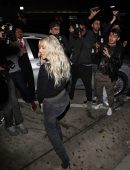 Kim Kardashian Booty in Jeans, Leaving Craig's Restaurant in Beverly Hills
