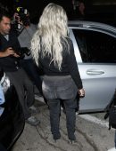 Kim Kardashian Booty in Jeans, Leaving Craig's Restaurant in Beverly Hills