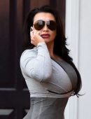 Lauren Goodger Booty in Tight Workout Clothes in Essex