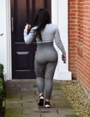 Lauren Goodger Booty in Tight Workout Clothes in Essex