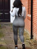 Lauren Goodger Booty in Tight Workout Clothes in Essex