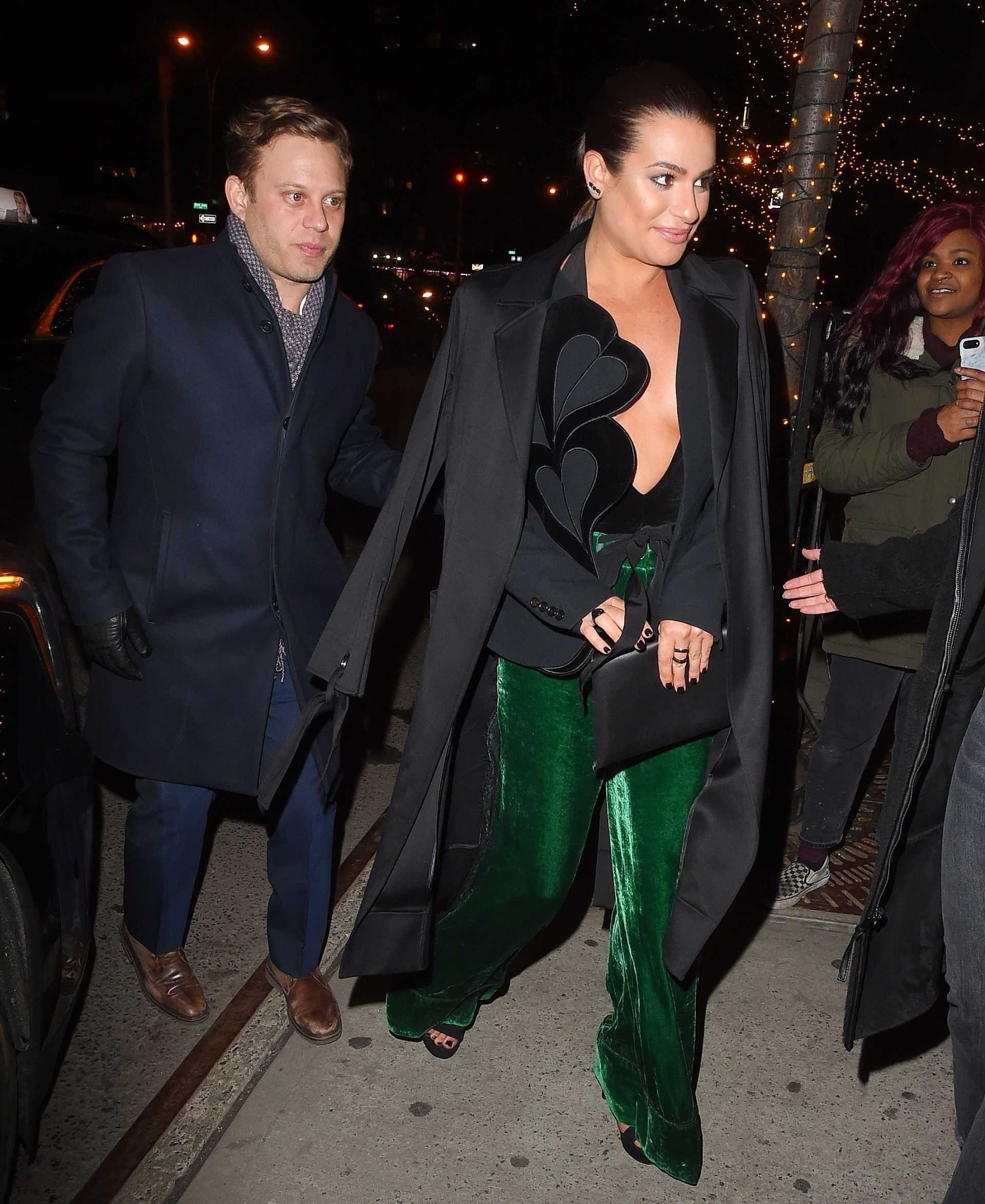 Lea Michele Out with Boyfriend in NYC