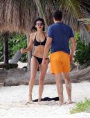Nina Dobrev in Bikini at a Beach in Mexico
