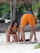 Nina Dobrev in Bikini at a Beach in Mexico