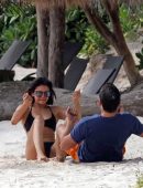 Nina Dobrev in Bikini at a Beach in Mexico