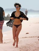 Nina Dobrev in Bikini at a Beach in Mexico