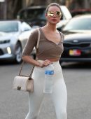 Olivia Culpo Outside the Kate Somerville Spa in West Hollywood