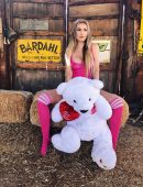 Ana Braga for Valentine’s Day Photoshoot in a Tight t-shirt