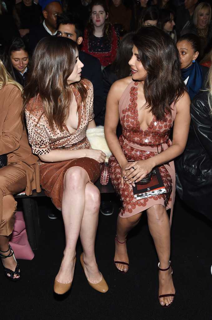 Ana de Armas and Priyanka Chopra at Bottega Veneta Show during NYFW