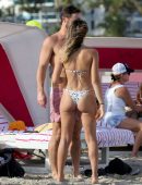 Anastasia Ashley in Bikini at the Beach in Miami