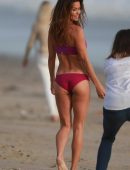 Brooke Burke for Bikini Photoshoot at the Beach in Malibu