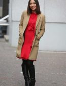 Myleene Klass Spotted Outside ITV Studios in London
