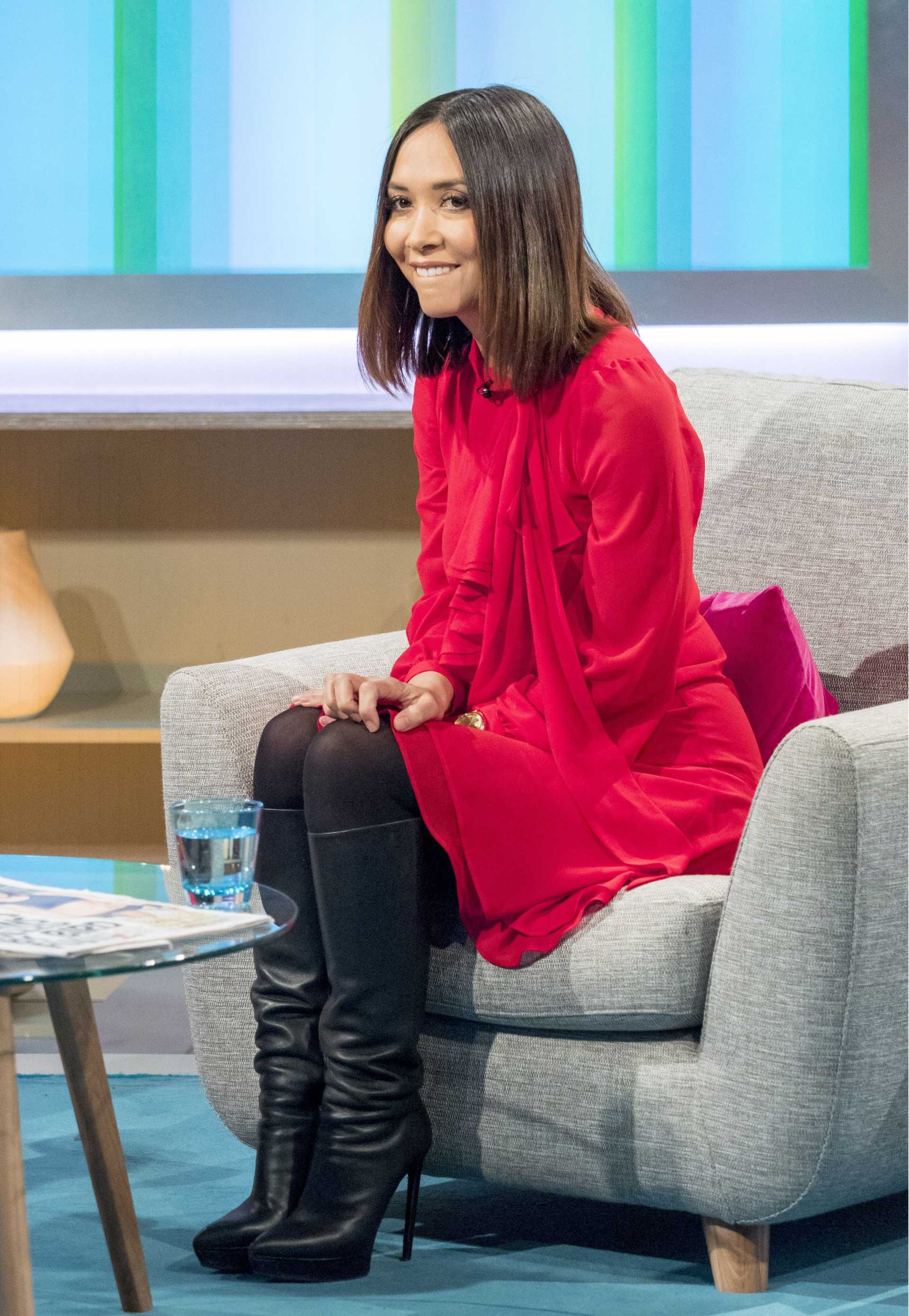 Myleene Klass Spotted Outside ITV Studios in London