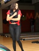 Nina Dobrev Bowling at The Inaugural Mammoth Film Festival
