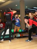 Nina Dobrev Bowling at The Inaugural Mammoth Film Festival