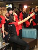 Nina Dobrev Bowling at The Inaugural Mammoth Film Festival
