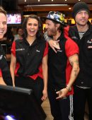 Nina Dobrev Bowling at The Inaugural Mammoth Film Festival