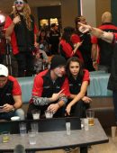 Nina Dobrev Bowling at The Inaugural Mammoth Film Festival