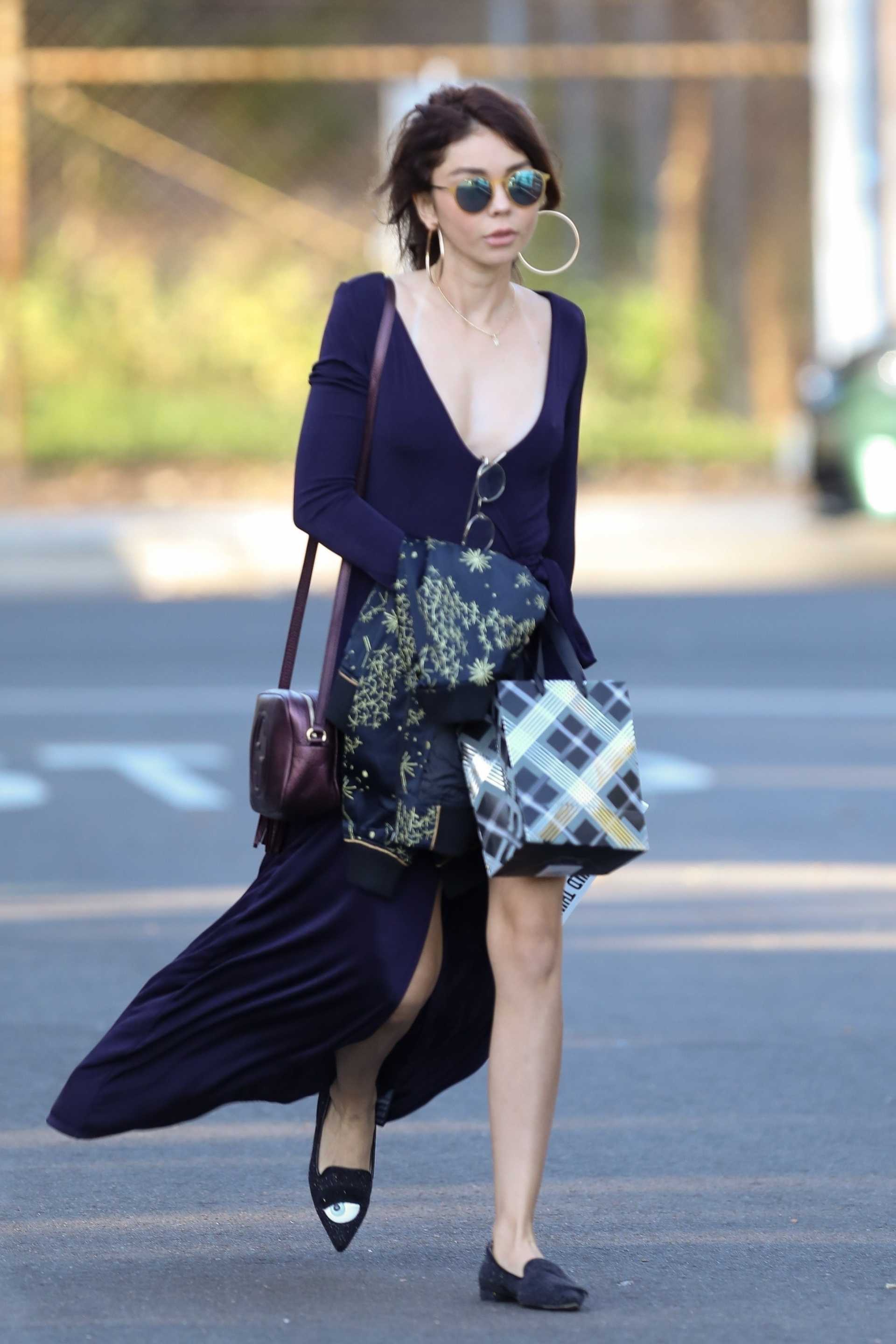 Sarah Hyland Arriving at a Party in Studio City
