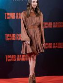 Alicia Vikander at the Photocall of 'Tomb Raider' in Madrid, Spain