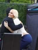Lindsey Vonn on the Set of 'Extra' in Los Angeles