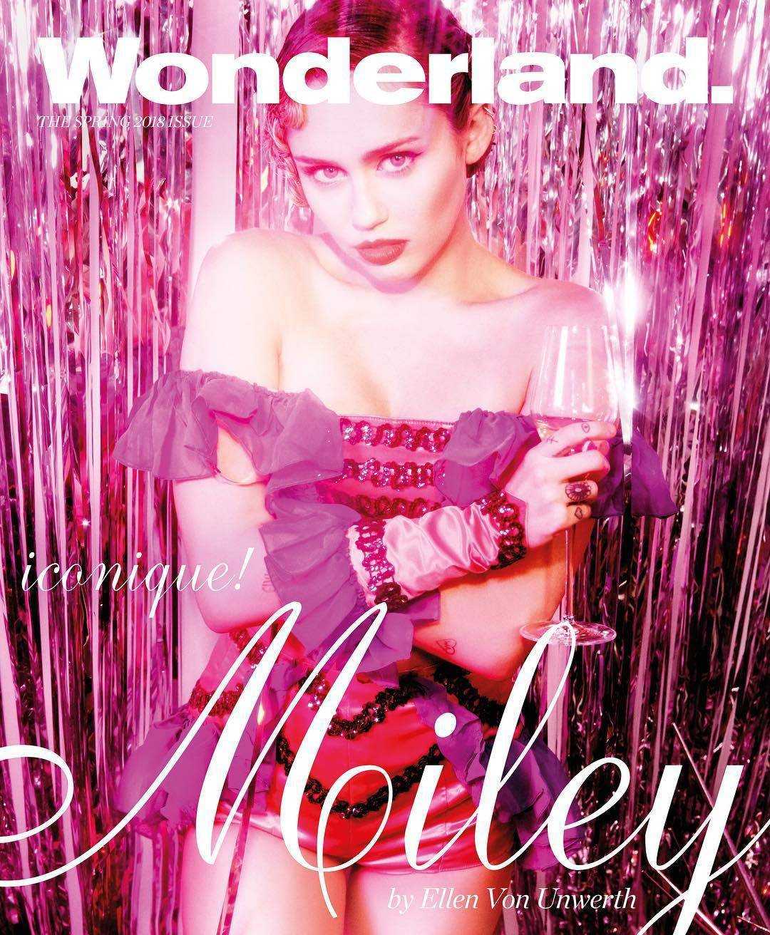 Miley Cyrus in Wonderland Magazine Photoshoot - Spring 2018