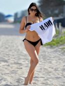 Claudia Romani for Bikini Photoshoot at the Beach in Miami