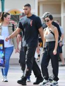 Kourtney Kardashian Cleavage at Disneyland in Anaheim