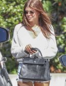 Sofia Richie and Scott Disick Leaving Sugarfish Sushi in Calabasas