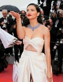 Adriana Lima Leggy at the Premiere of “Burning” in Cannes