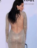 Adriana Lima in Transparent Dress at amfAR's 25th Cinema Against AIDS Gala, 71st CFF