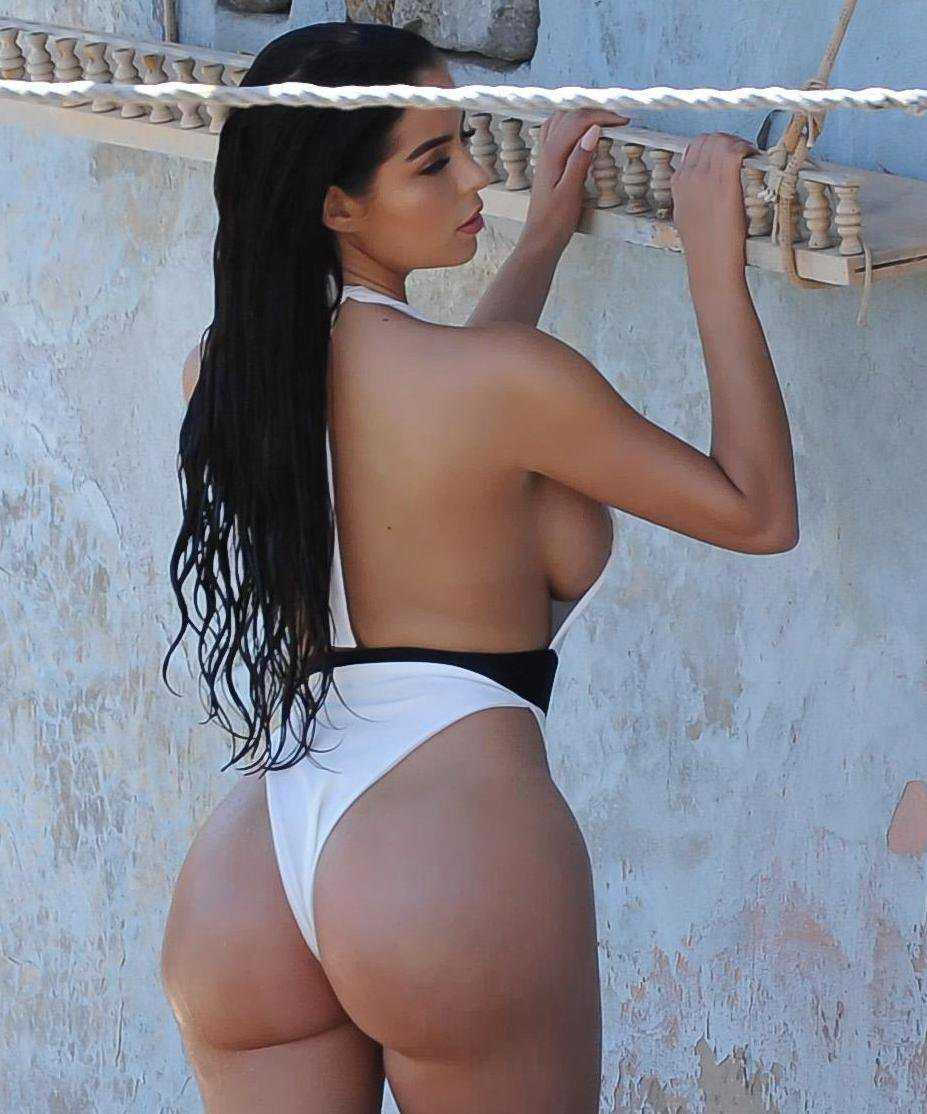 Demi Rose – Swimsuit Photoshoot Candids in Ibiza