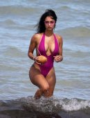 Draya Michele Booty in Swimsuit in Miami