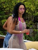 Draya Michele Booty in Swimsuit in Miami