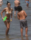 Elisabetta Gregoraci in Bikini at Twiga Beach Club in Marina di Pietrasanta