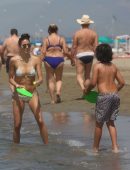 Elisabetta Gregoraci in Bikini at Twiga Beach Club in Marina di Pietrasanta
