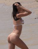 Federica Nargi Booty in Bikini at Beach in Mykonos