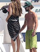 Heidi Klum in Bikini on a Boat in Cannes