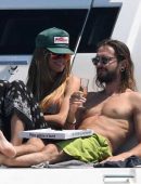 Heidi Klum in Bikini on a Boat in Cannes