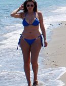 Imogen Thomas in Bikini on a Beach in Marbella