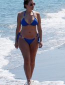 Imogen Thomas in Bikini on a Beach in Marbella
