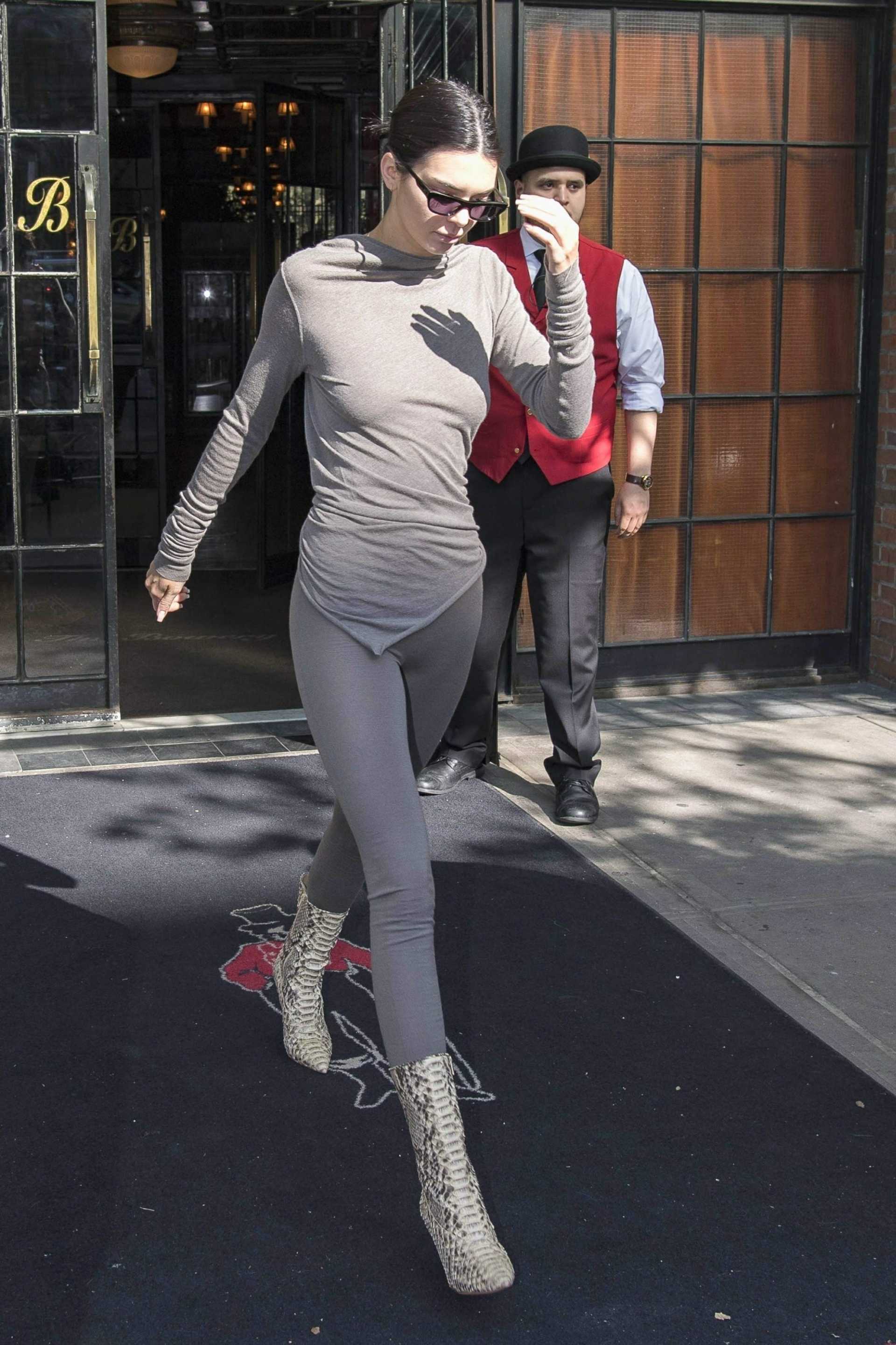 Kendall Jenner Outside The Bowery Hotel in NYC