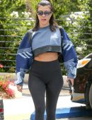 Kourtney Kardashian Booty in Tights in Calabasas