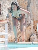 Michelle Rodriguez at a Pool at Hotel Du Cap-Eden-Roc in Antibes, France