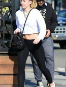 Miley Cyrus Out for Lunch in Los Angeles