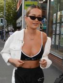 Rita Ora Cleavage Candids in Manchester
