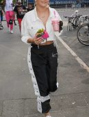 Rita Ora Cleavage Candids in Manchester