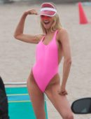 Romee Strijd – Swimsuit Photoshoot Candids in Malibu